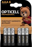 Батарейка Opticell Professional (AAA, Alkaline, 6 шт) (5052004)