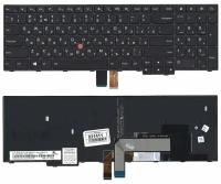 Клавиатура для Lenovo ThinkPad Edge E560C черная с черной рамкой и TrackPoint