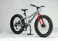 Велосипед фэтбайк Fatbike Time Try TT215/7s 20" Алюминиевая рама 12", серый