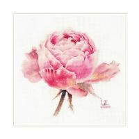Набор для вышивания "Акварельные розы. Розовая изысканная" 26х24 см