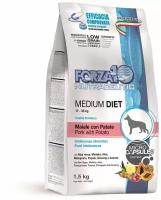 Сухой корм для собак Forza10 MEDIUM DIET свинина, с картофелем 1.5 кг (для средних и крупных пород)