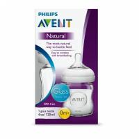 Стеклянная детская бутылочка серии Natural SCF051/17, Philips Avent 120 мл