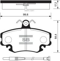 SANGSIN BRAKE SP1243 колодки передние. RENAULT