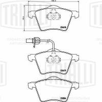 Колодки тормозные FORD GALAXY/VOLKSWAGEN SHARAN 95- передние