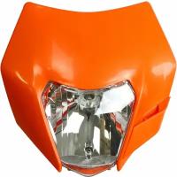 Фара оранжевая для питбайков, эндуро и кросс мотоциклов KTM
