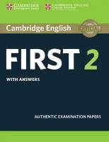 B2 First 2 Student's Book with Answers