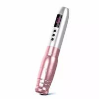 Беспроводная машинка ручка для татуажа и перманентного макияжа EZ LOLA AIR Pro PMU 6 Strokes Pink