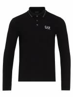 Рубашка EA7 Emporio Armani Train Core ID M Polo PQ ST LS Black (INT:XL)