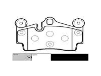 CTR GK1300 колодки тормозные дисковые задние VW Touareg (Туарег) 3.2i / 4.2i / 2.5tdi / 5.0tdi 02 ( ckVW-73) gk1