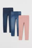 Джинсы H&M, размер 134, розовый, синий