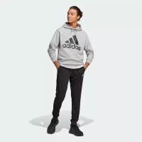 Костюм adidas, размер 2XL, серый, черный