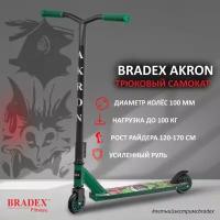 Самокат Bradex Akkron 100мм, Зеленый