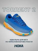 Кроссовки HOKA TORRENT 2, полнота D, размер US11D/UK10.5/EU45 1/3/JPN29, голубой