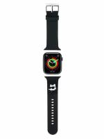 Lagerfeld для Apple Watch 41/40/38 mm ремешок 3D Rubber NFT Choupette head Black