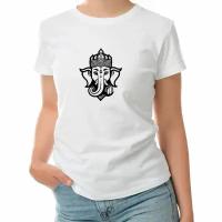 Женская футболка «Слон Ганеша» (M, белый)