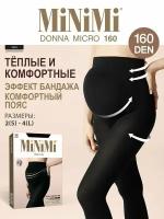 Колготки MiNiMi Donna Micro, 160 den, размер 2, черный, бежевый