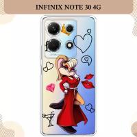 Силиконовый чехол "Luxury Lola Bunny" на Infinix Note 30 4G / Инфиникс Нот 30 4G, прозрачный