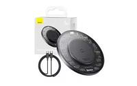 Беспроводное зарядное устройство Baseus Simple 2 Wireless Charger 15W Cluster Black CCJJ050001