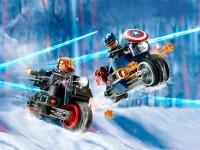 Конструктор LEGO Super Heroes 76260 Конструктор Черная вдова и Капитан Америка на мотоциклах