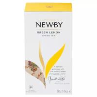 Чай зеленый Newby Green lemon в пакетиках