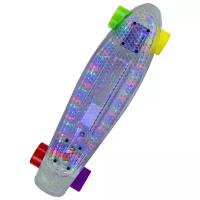 Детский мини-круизер MaxCity Plastic Board Led Small, 22.4x6