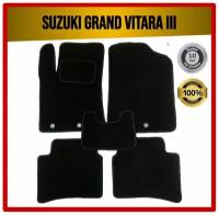 Передние ворсовые коврики ECO на Suzuki Grand Vitara III 2005-2015 5dr / Сузуки Гранд Витара