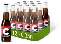 Напиток "Кул Кола без сахара" ("Cool Cola Zero") безалкогольный сильногазированный, бут. 0.33 (упаковка 12шт)