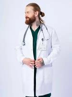 Спецодежда для врача Медицинский халат мужской Руслан белый доктор стиль униформа