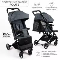 Коляска прогулочная Amarobaby Route, Графит