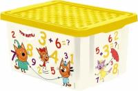 Детский ящик контейнер для хранения игрушек 17л 40*30,5*21см *Три кота*