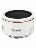 Объектив Yongnuo YN50mm F1.8 II WHITE C белый для Canon