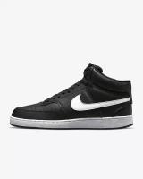 Кроссовки NIKE Court Vision Mid Next Nature, размер 10.5 US, черный, белый