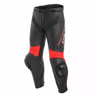 Dainese Брюки кожаные DELTA 3 Black/Black/Fluo-Red 52