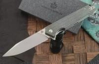 Складной нож QSP Knife Mamba V2 QS111-I1, сталь D2, рукоять зеленая микарта