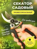 Секатор садовый сучкорез универсальный профессиональный для сада огорода и дачи