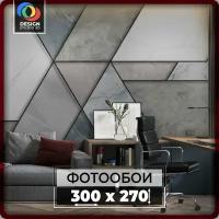 Фотообои 3D на стену флизелиновые Design Studio 3D, размер 300х270