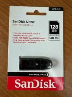 Флешка SanDisk Ultra USB 3.0 128 ГБ, 1 шт, черный