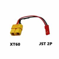 Переходник XT60 на JST 2P 2pin SM-2p (папа / мама) 130 разъем ХТ-60 желтый XT-60 на JST-2P штекер силовой