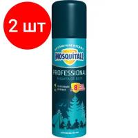 Комплект 2 штук, Средство от насекомых MOSQUITALL Аэрозоль от всех насекомых 150мл Проф/Защ