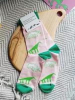 Носки простые вещи, размер 36 37 38 39, зеленый, розовый