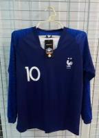 Франция размер 30 ( на 15-16 лет ) форма ( майка+шорты), сборной FRANCE по футболу №10 MBAPPE с длинными рукавами
