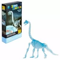 1toy "3DINO LUMINUS", люминисцентный динозавр, голубой