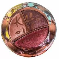 Farres cosmetics Тени для век Kiss me, 3-х цветные, №06 Средне-коричневый тон