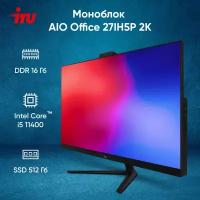 Моноблок IRU Office 27IH5P2K 27" QHD i5 11400 (2.6) 16Gb SSD512Gb UHDG 730 Free DOS GbitEth WiFi BT 120W Cam черный 2560x1440