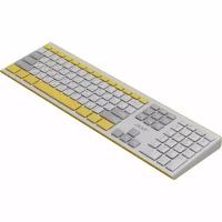 Комплект клавиатуры и мыши Acer OCC200 бело-желтый