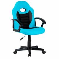 Детское компьютерное кресло CHAIRMAN CH111, экокожа, голубой/черный