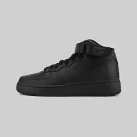 Кроссовки NIKE Air Force 1 '07 Mid, размер 42 EU, черный