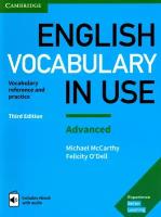 English Vocabulary in Use. Advanced. Third Edition. Book with Answers and Enhanced eBook | McCarthy Michael