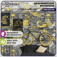 Обои бумажные Граффити 200х270 Фотообои Street art style OnPrint