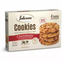 Печенье сахарное Falcone Cookies Cranberry с клюквой и кукурузной мукой, 200 г, Италия